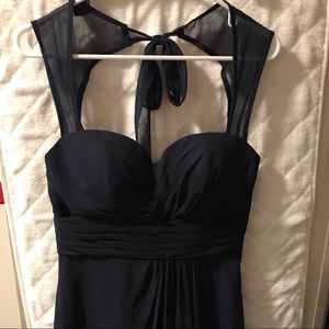 Navy blue formal gown